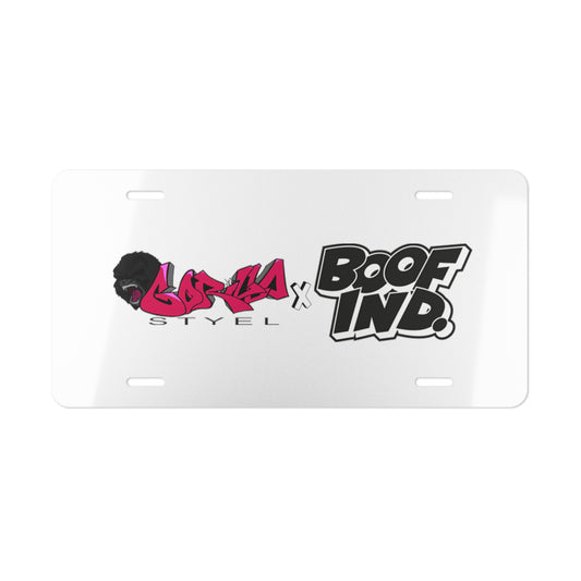 **Limited Edition** Gorilla Styel x Boof Industries Collab Vanity Plate